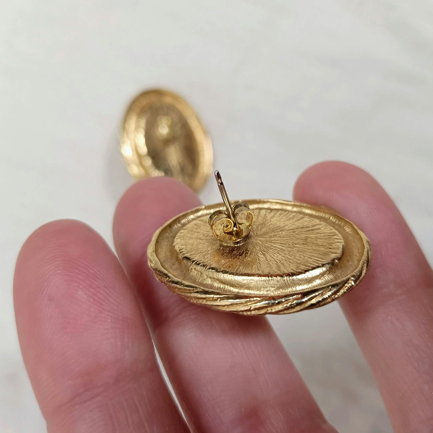 orecchini vintage dorati