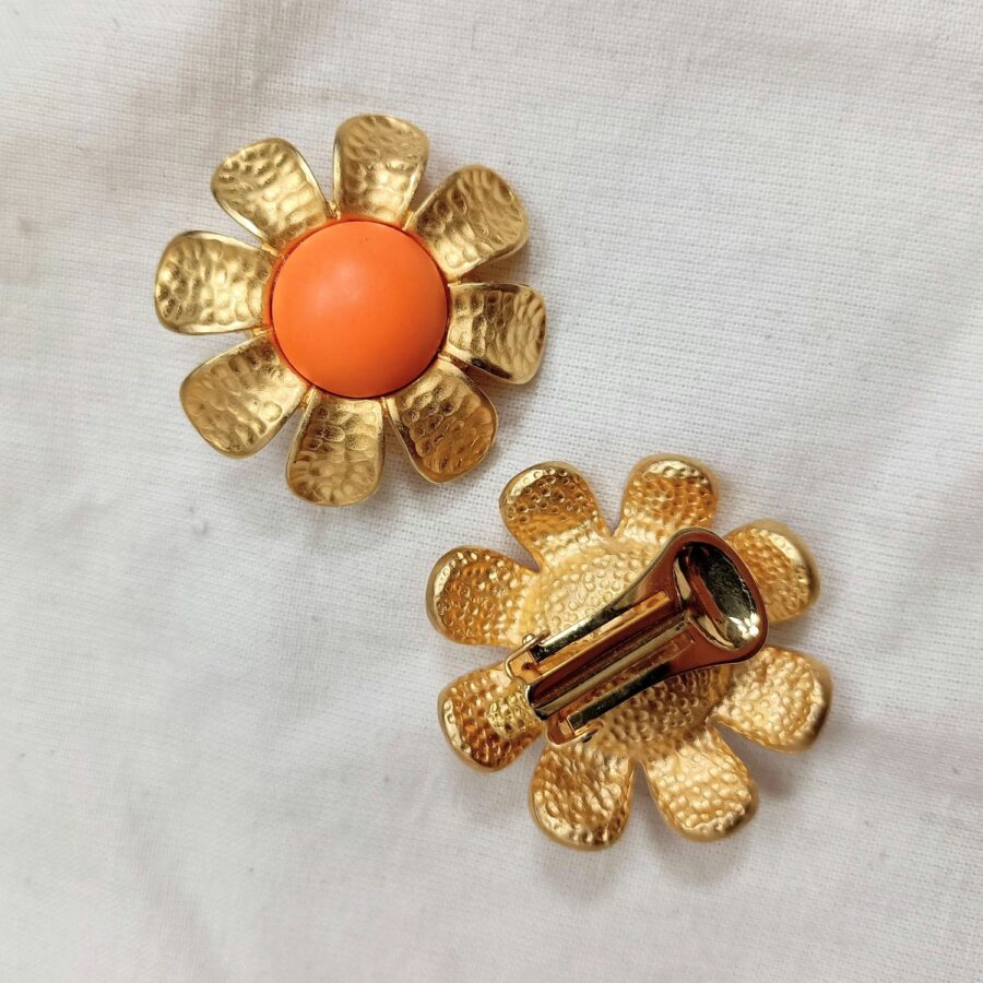 orecchini arancioni vintage