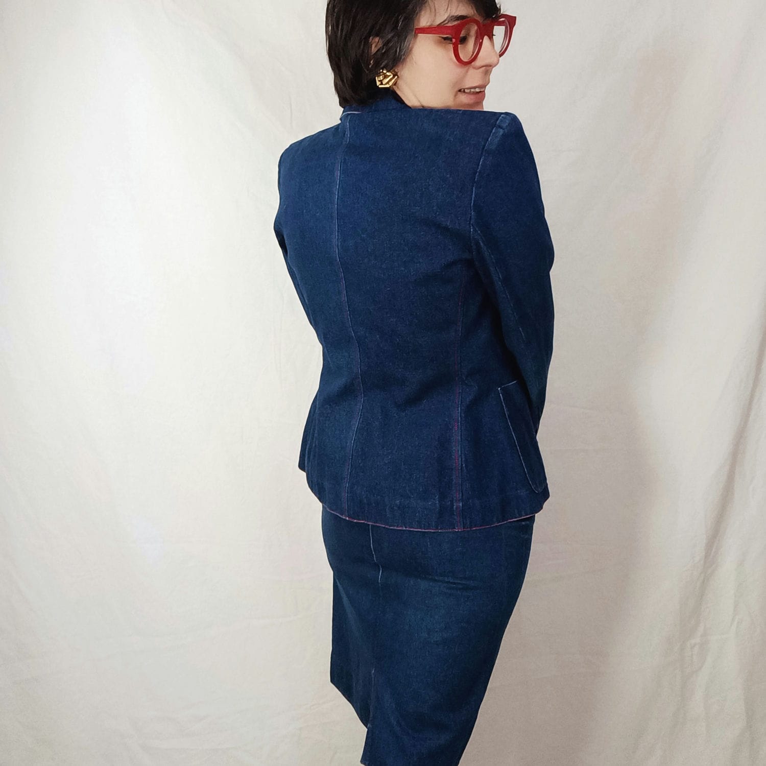 tailleur denim vintage