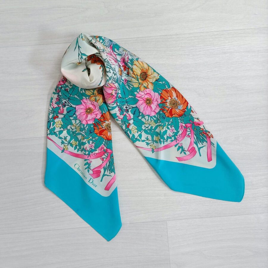 dior vintage silk scarf