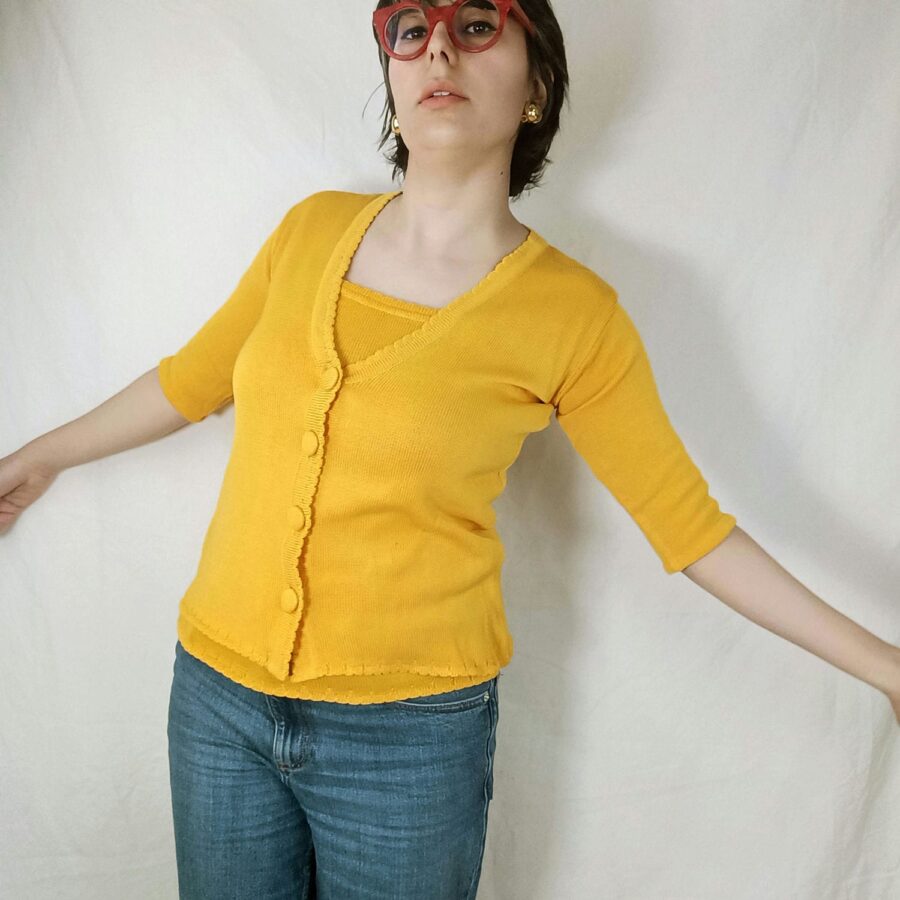 twin set giallo