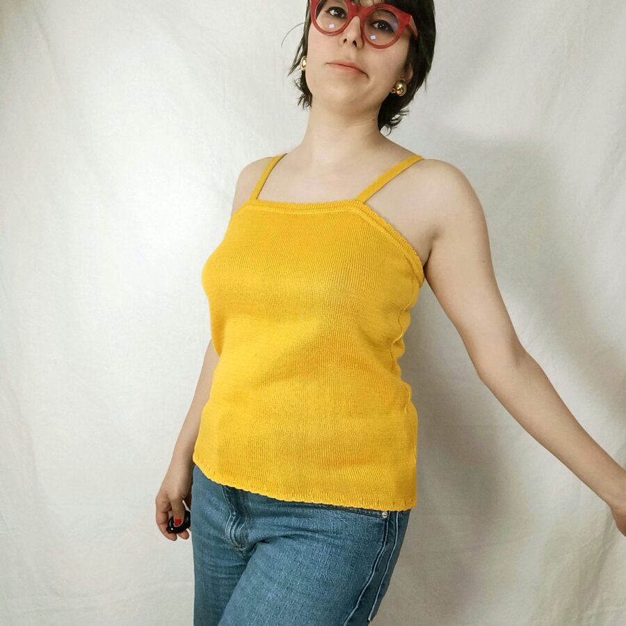 top tricot spalline sottili