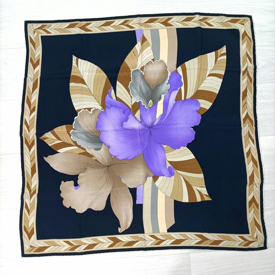 foulard iris Leonard Paris