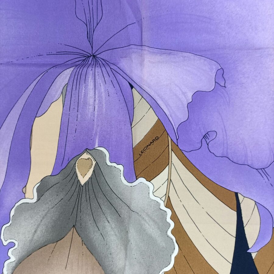 foulard viola vintage
