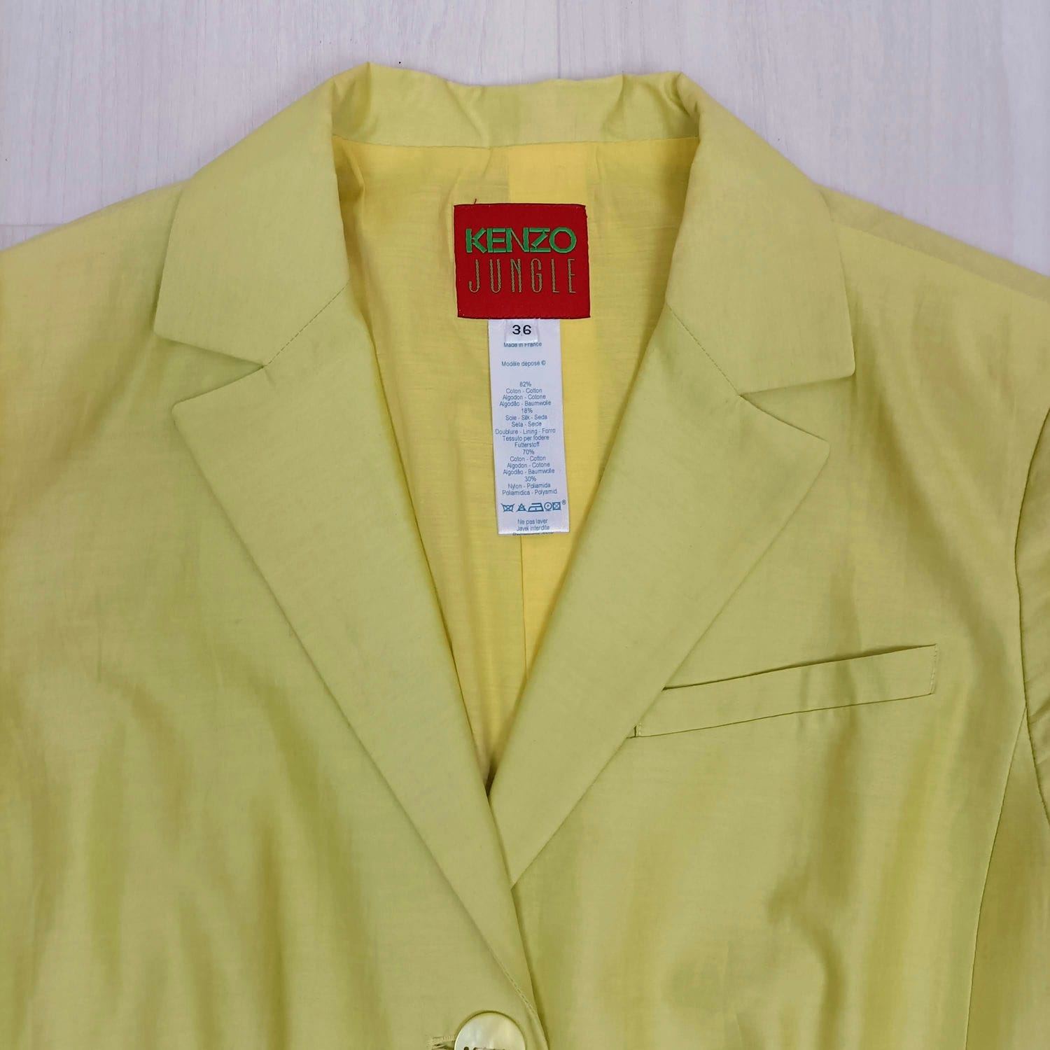 blazer giallo limone