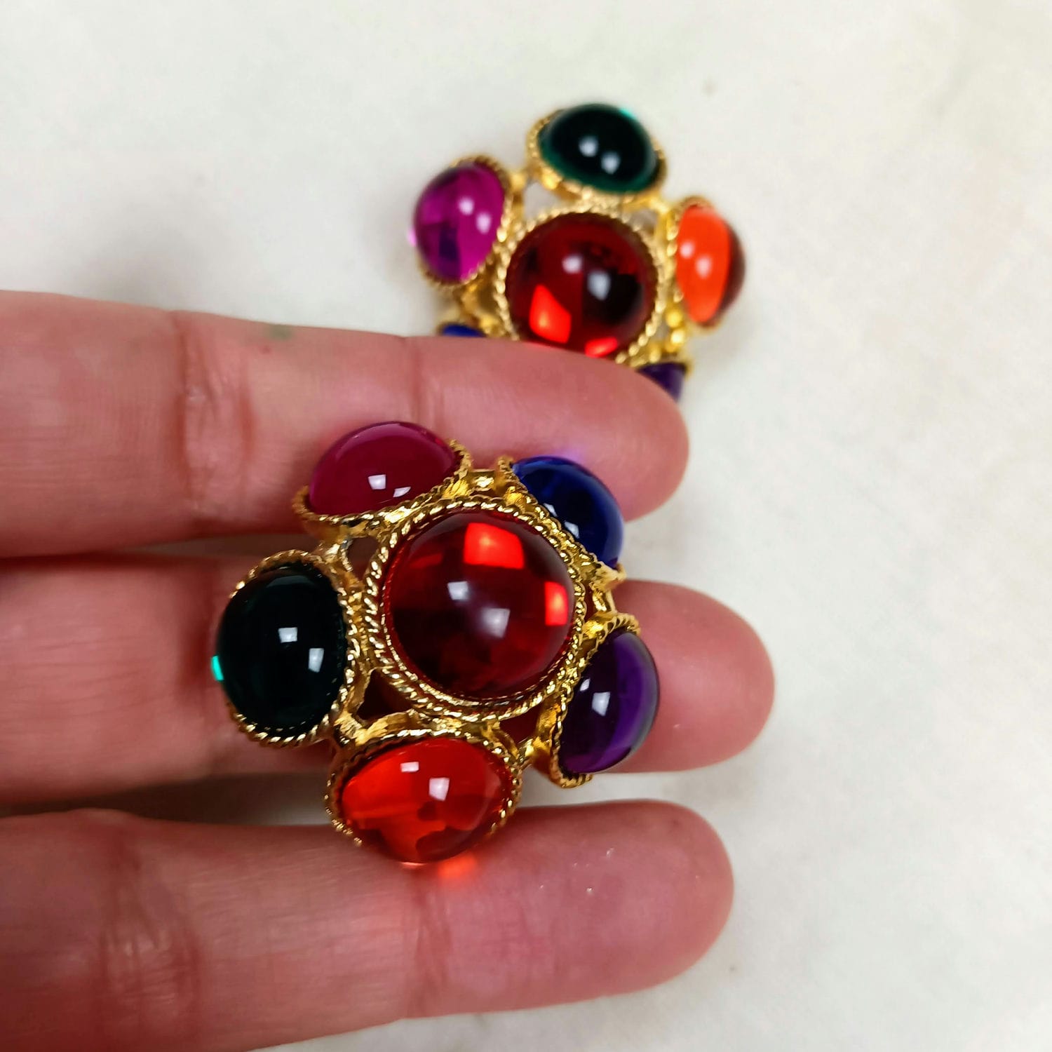 orecchini vintage anni 80