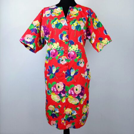Ungaro vintage vestito rosso a fiori