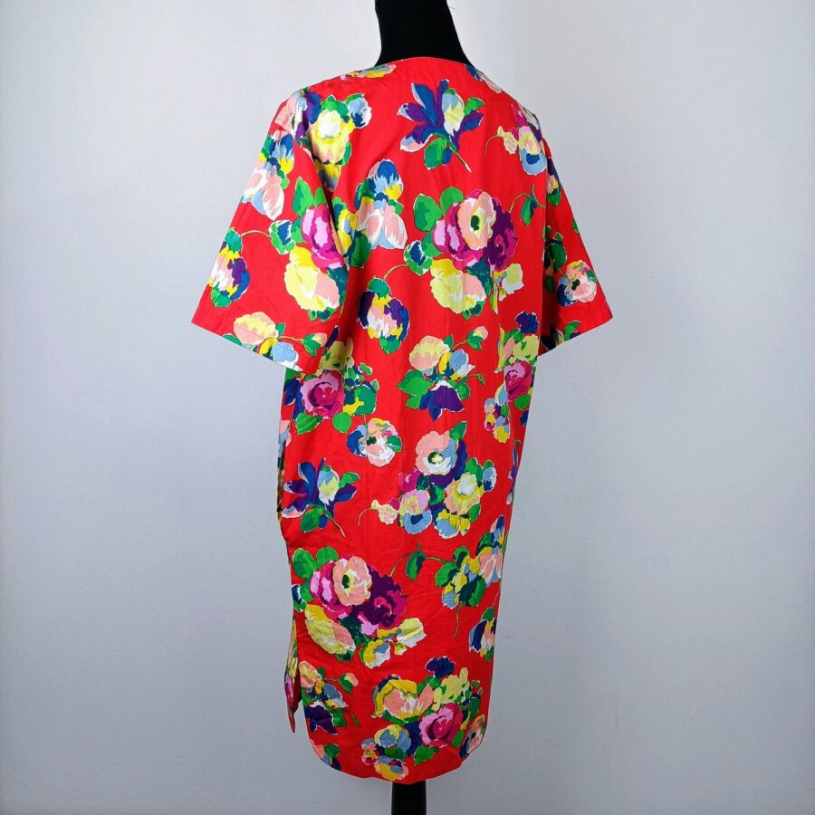 Ungaro vintage vestito rosso a fiori - immagine 5