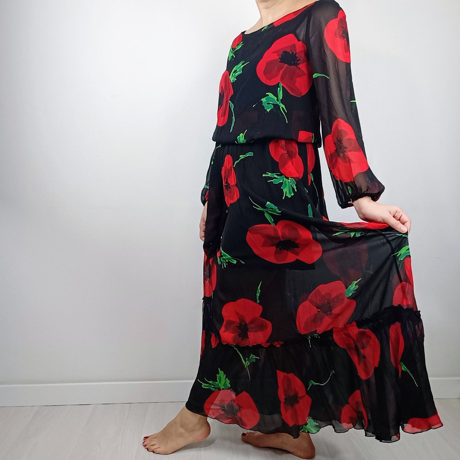Vestito on sale con papaveri