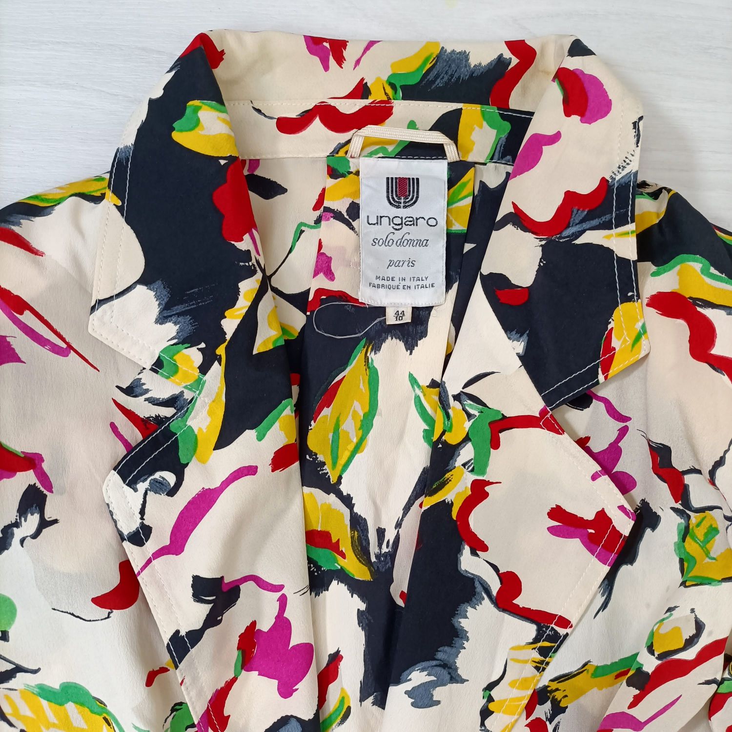 ungaro camicia a fiori 80s