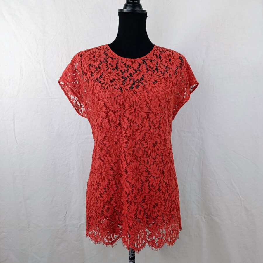top in pizzo trasparente