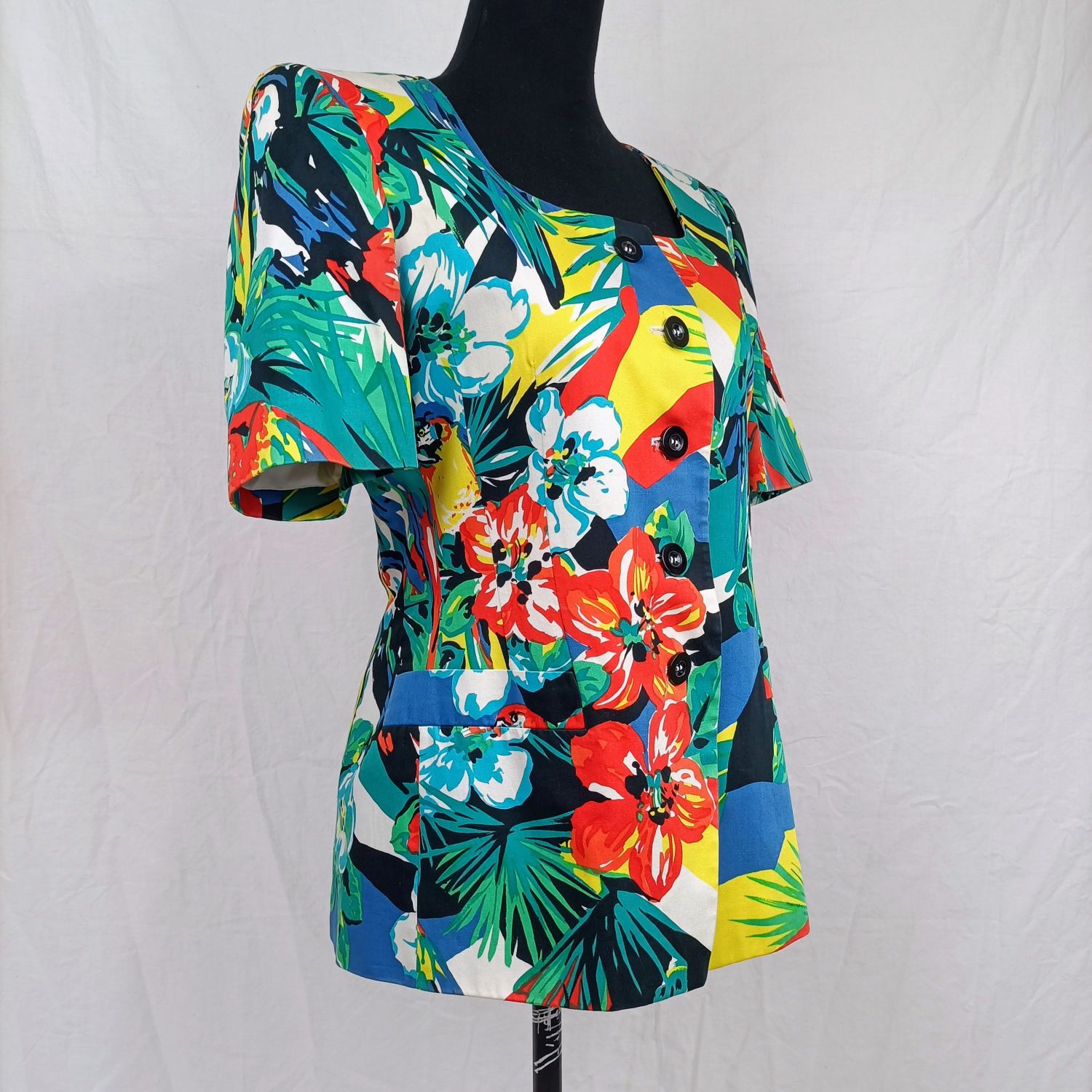 Escada parrot giacca tropicale vintage