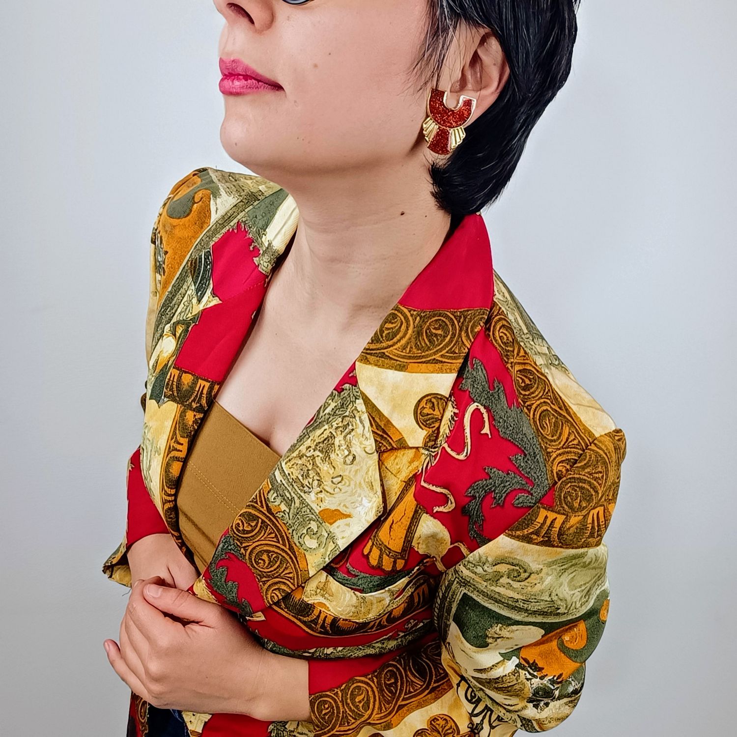 Vendome bijoux orecchini stile azteco