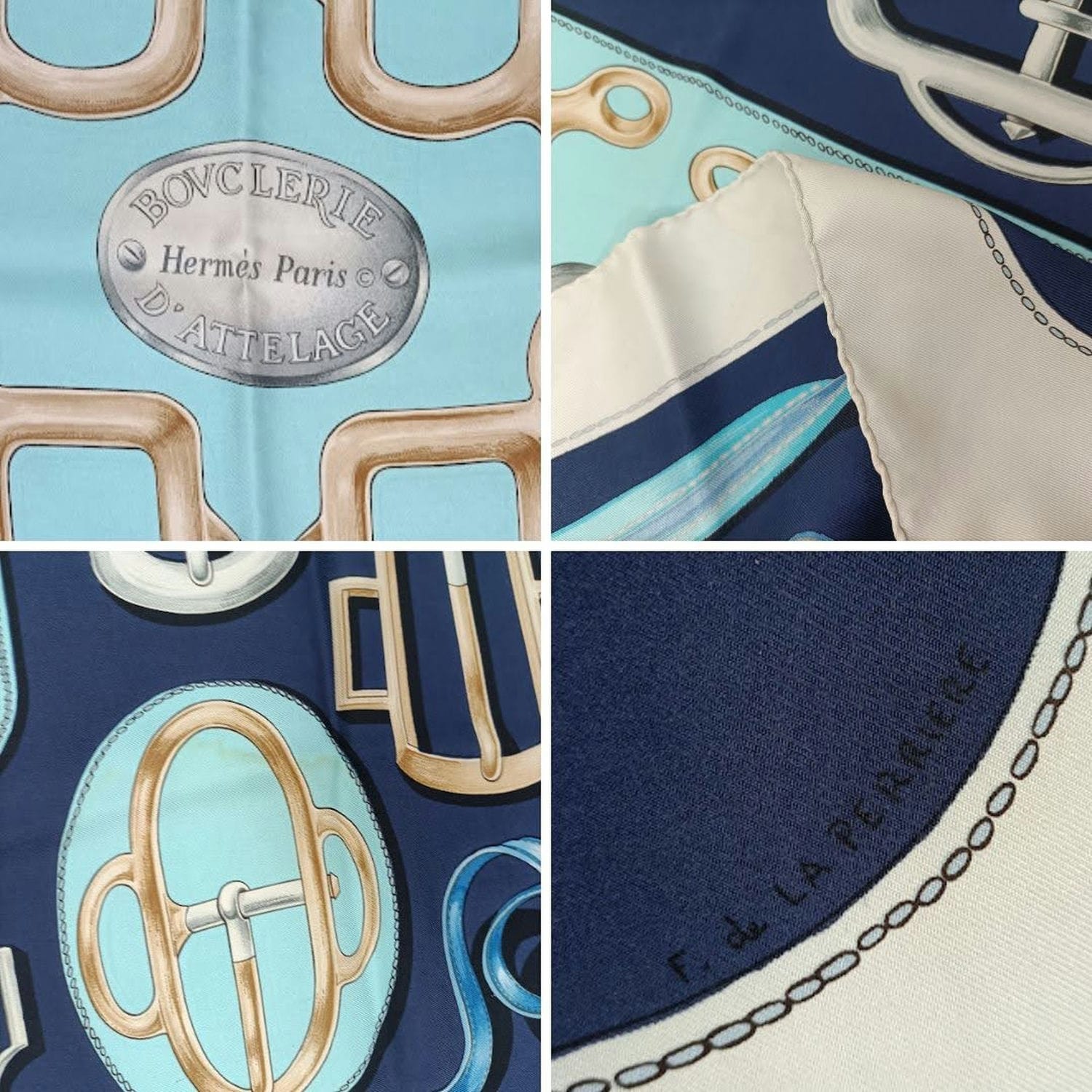 hermès vintage silk scarf