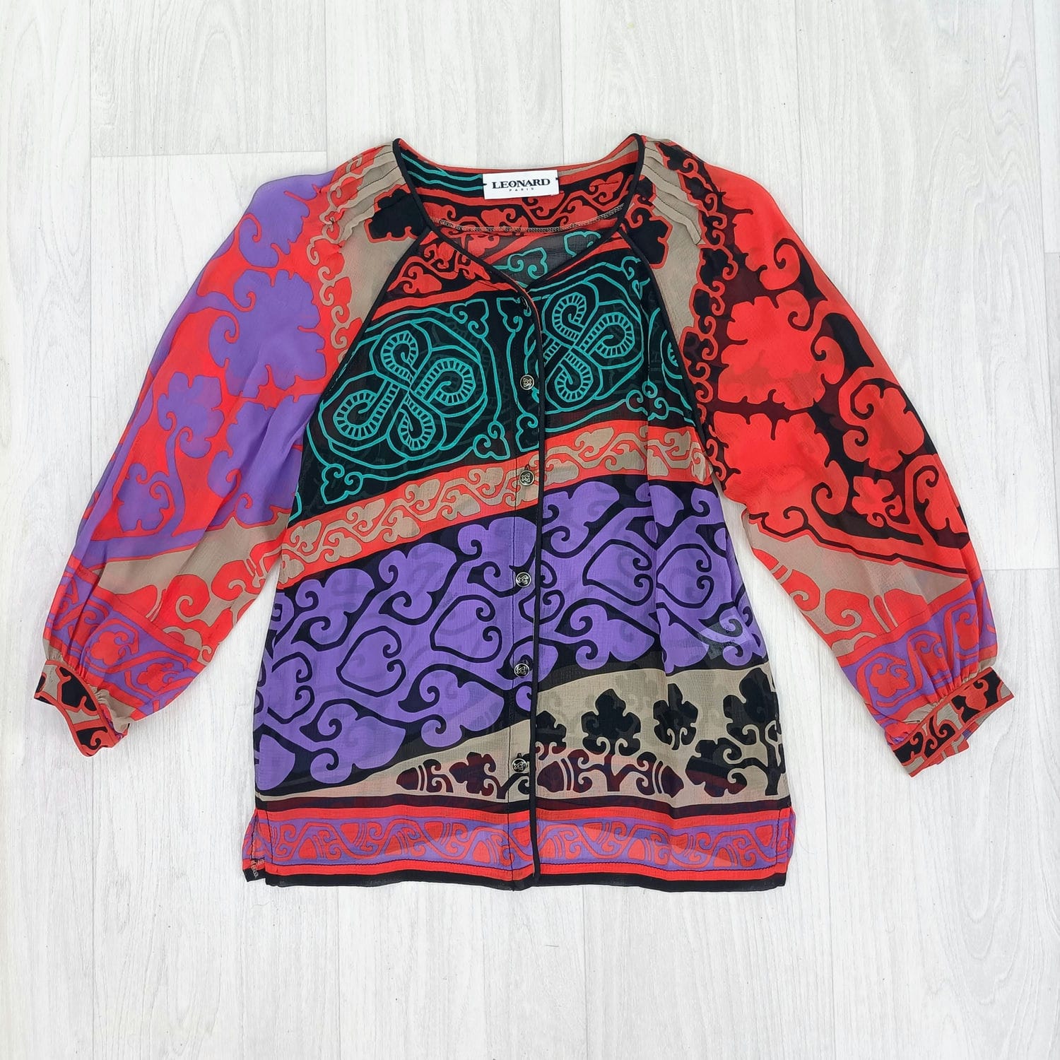 camicia leonard paris in seta