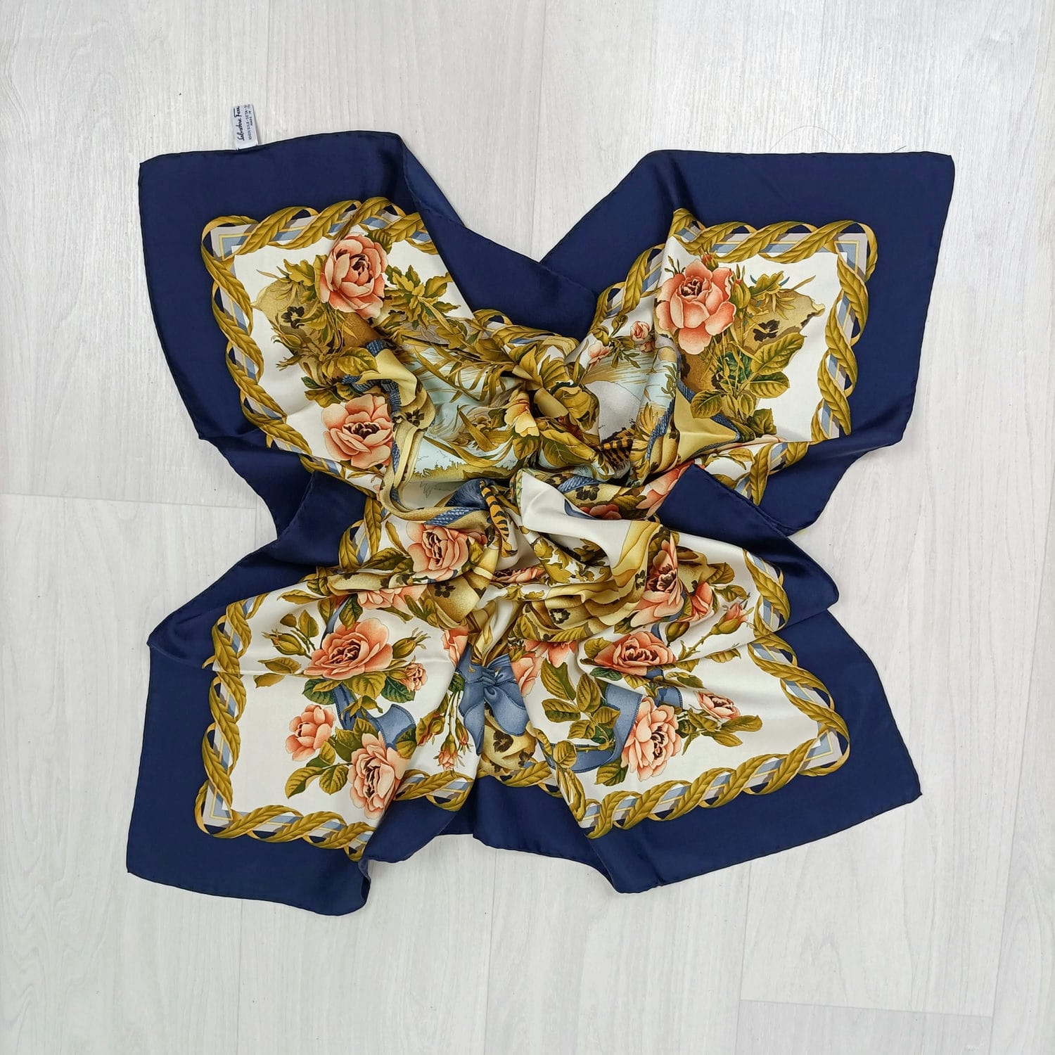 foulard in seta vintage donna