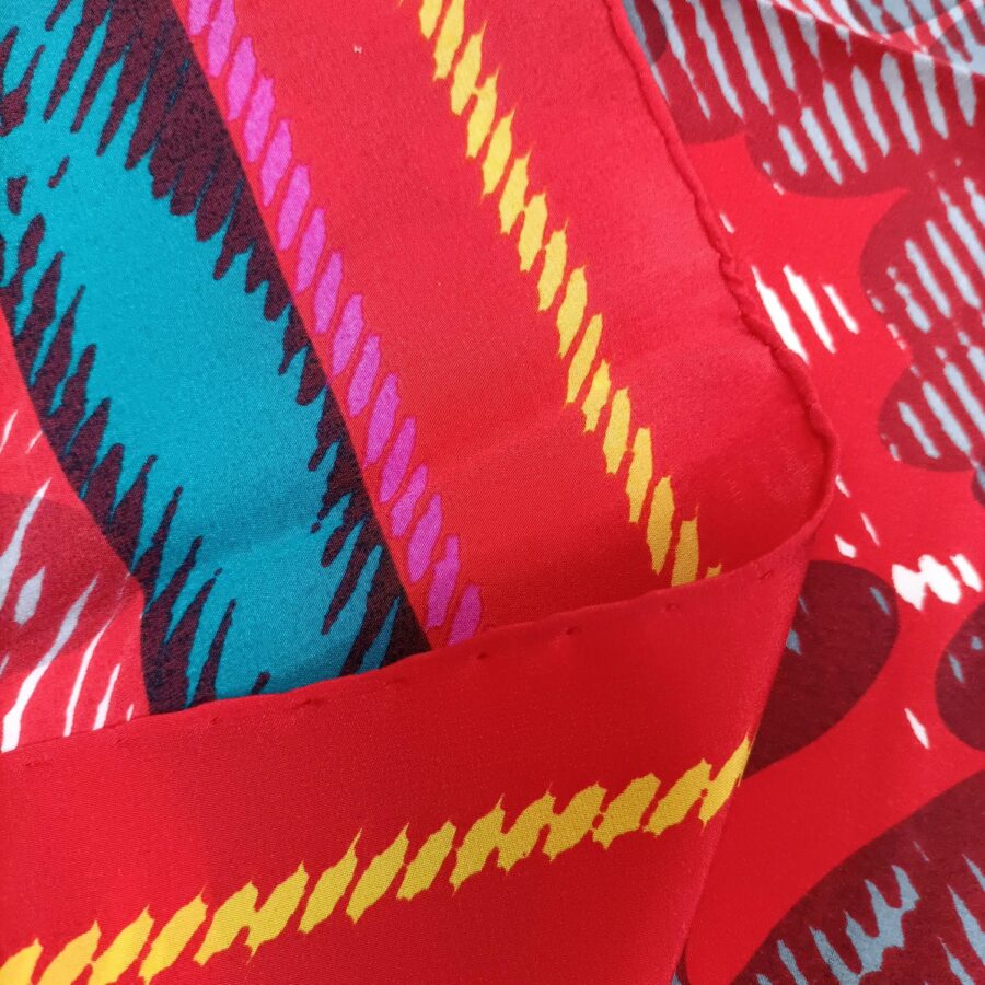 foulard rosso vintage