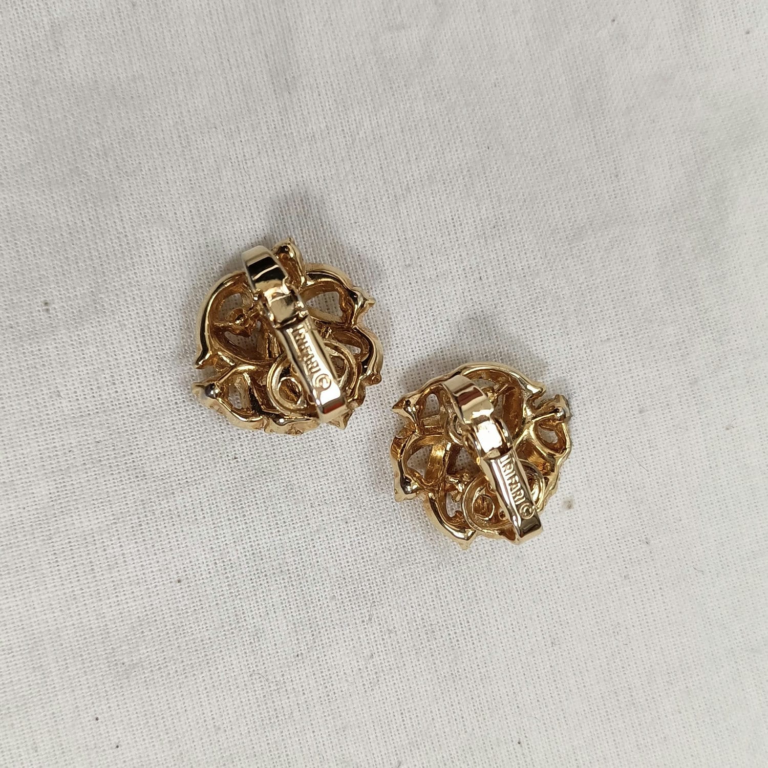 trifari vintage earrings