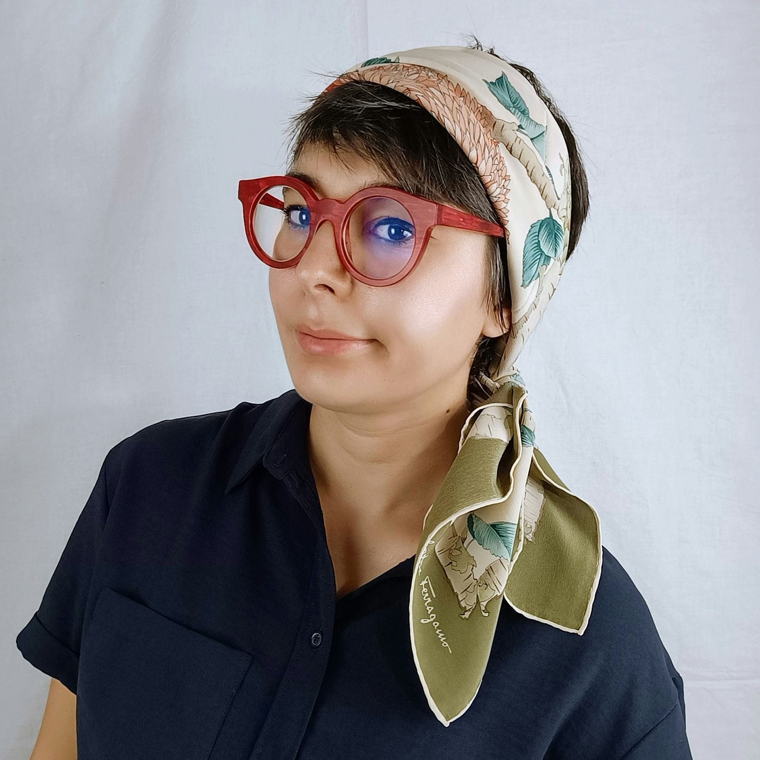 ferragamo vintage silk scarf