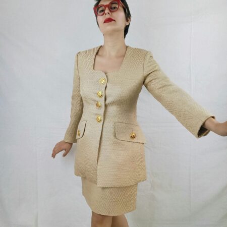 completo beige donna