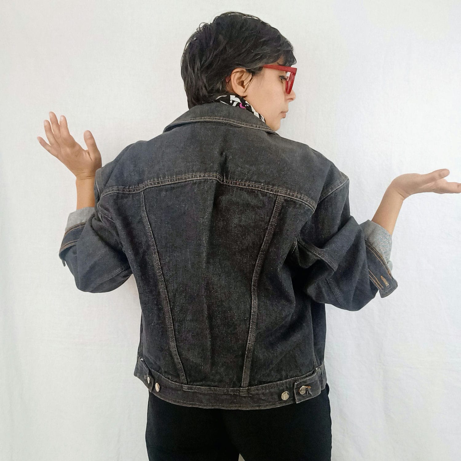 vintage denim jacket Junior Gautier