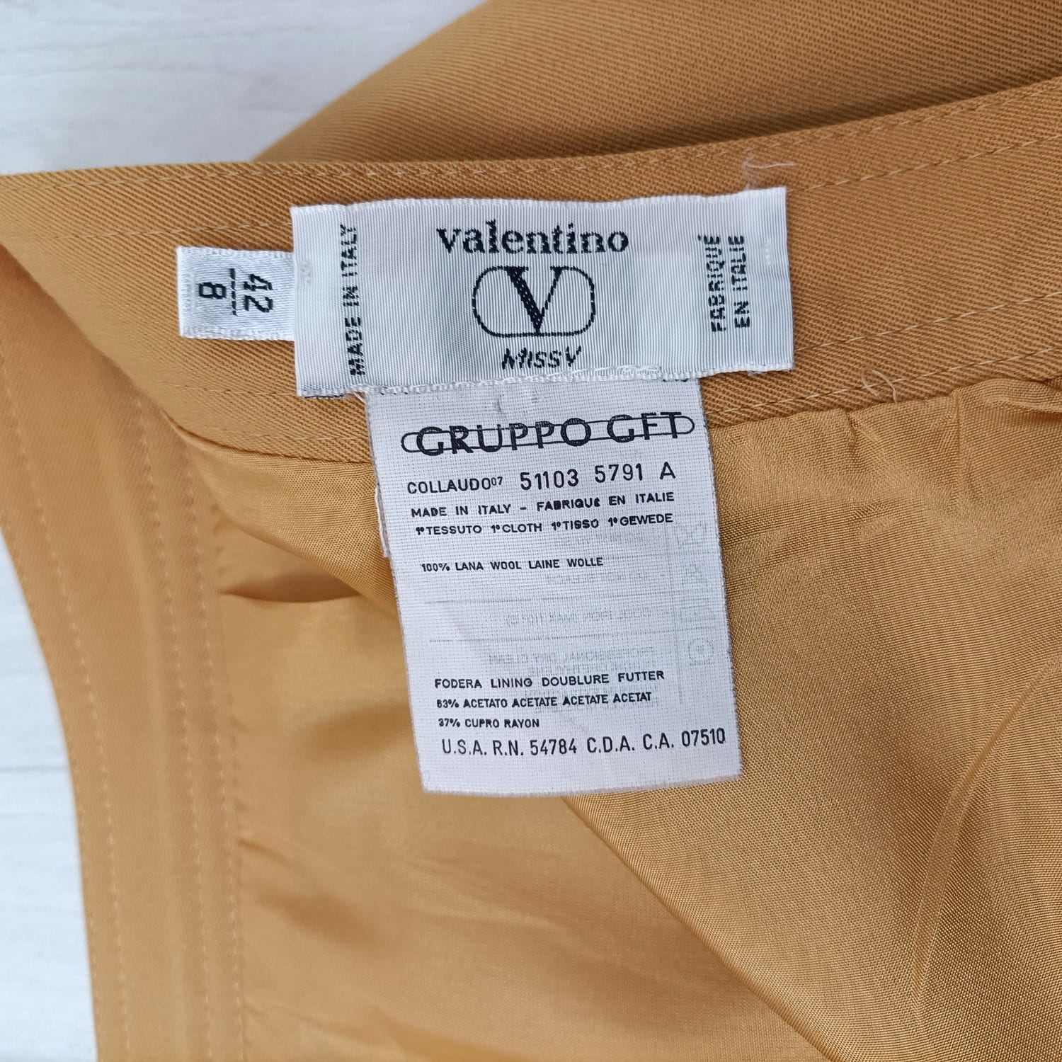 Tailleur senape Valentino Miss V