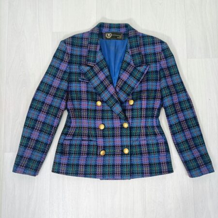 blazer tartan