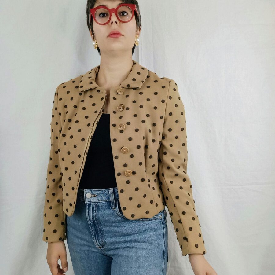 vintage polka dot jacket