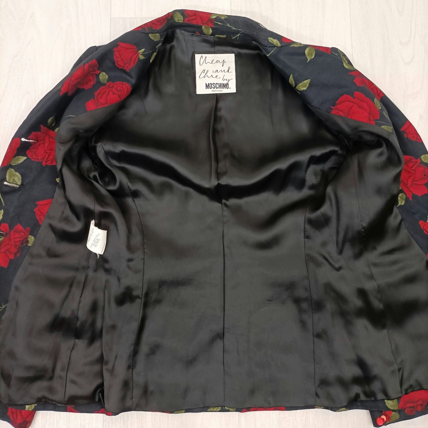 Giacca con rose rosse Moschino 90s vintage - immagine 6