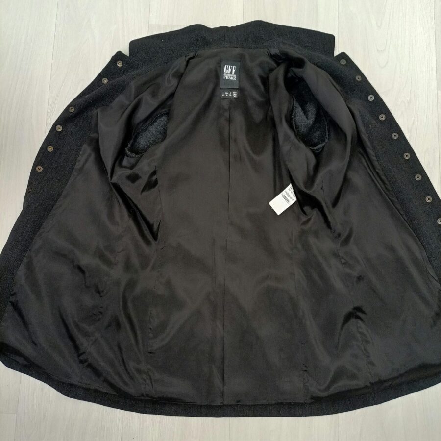 vintage charcoal gray coat