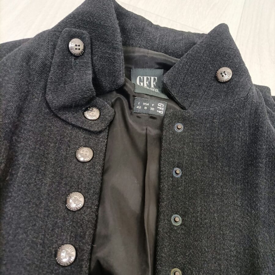 cappotto vintage grigio antracite