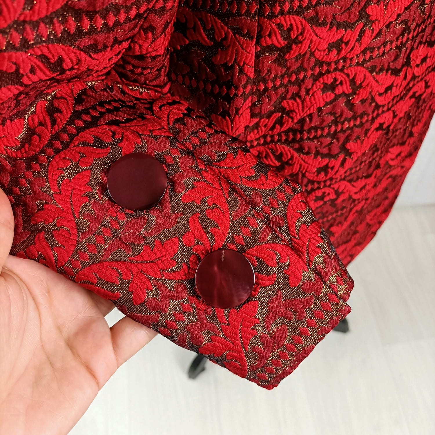 tailleur rosso capodanno
