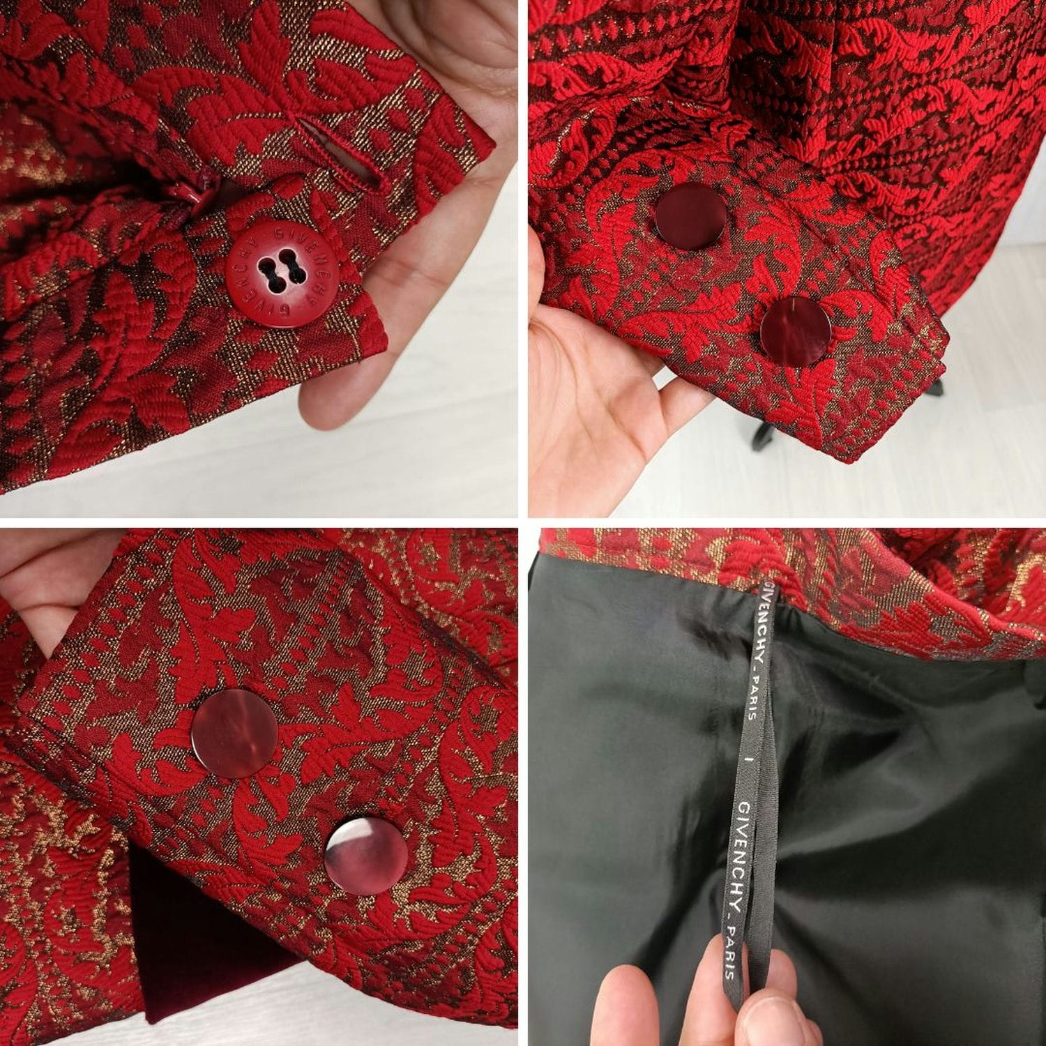 vintage red skirt suit