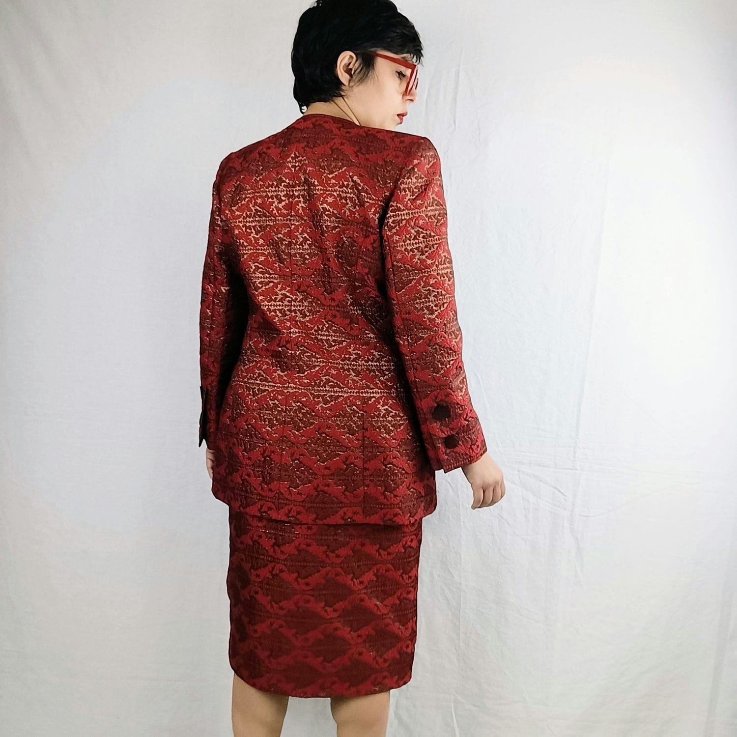 Tailleur broccato Givenchy vintage