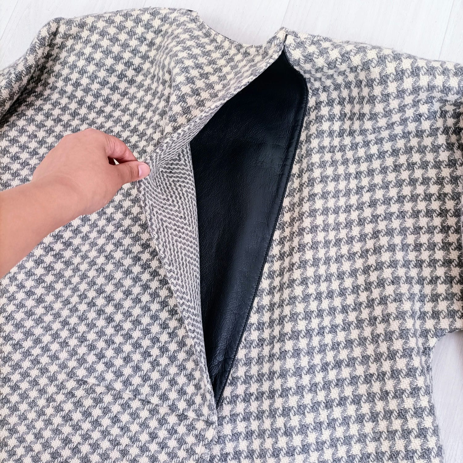 cappotto donna pied de poule