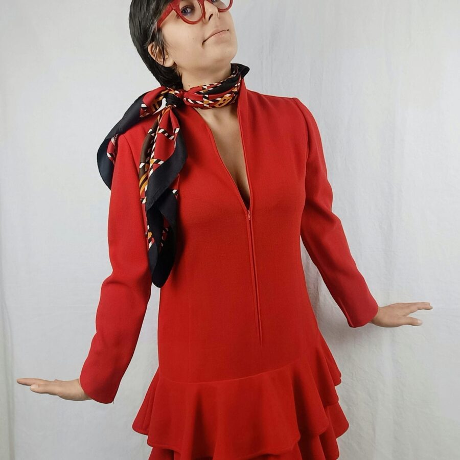 foulard geometrico vintage