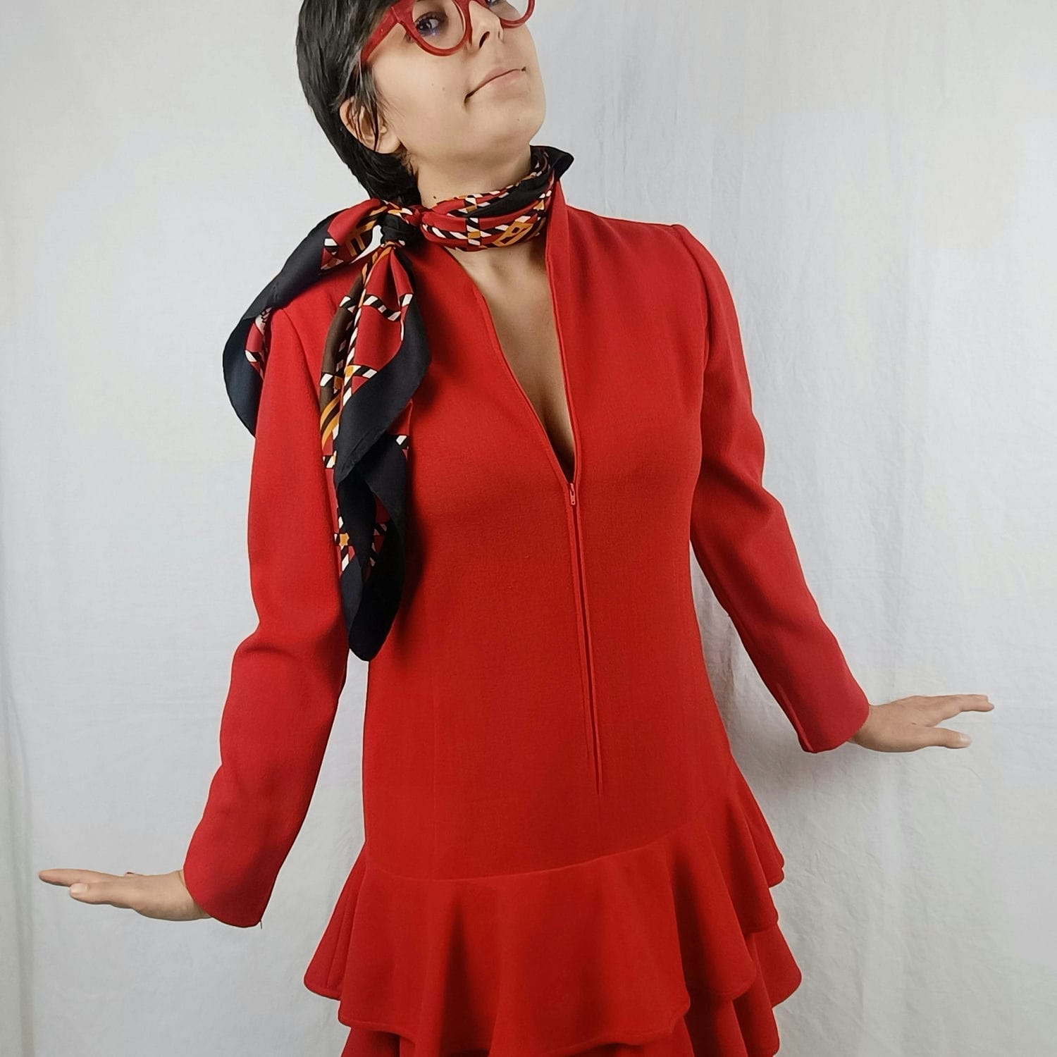 foulard geometrico vintage