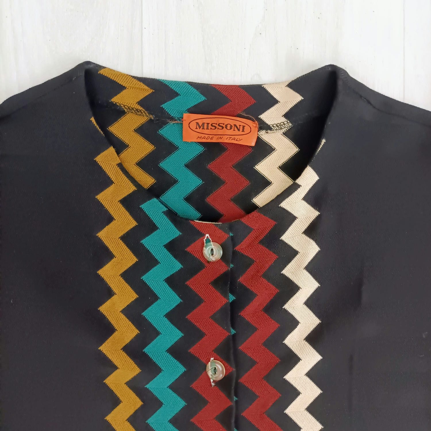 Missoni anni 80 maglia a zig zag