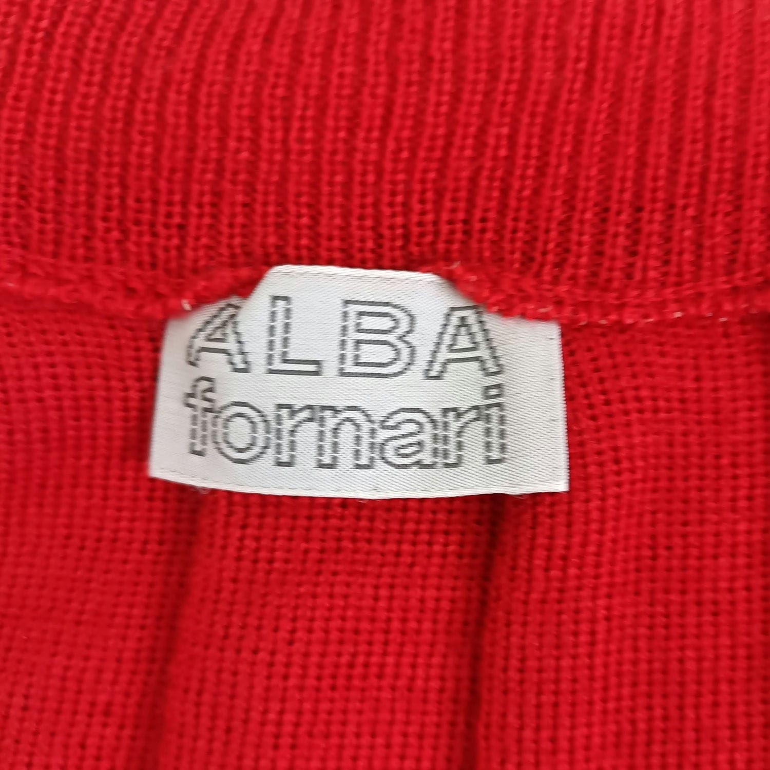 vintage red skirt 70s