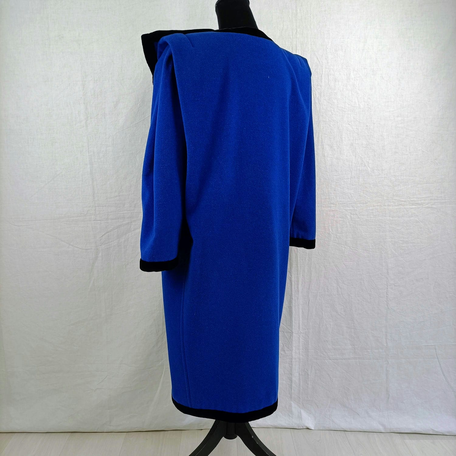 maxi cappotto blu vintage