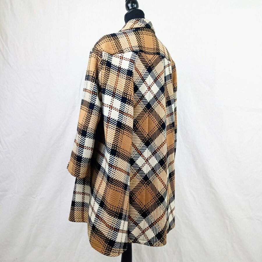 cappotto tartan vintage