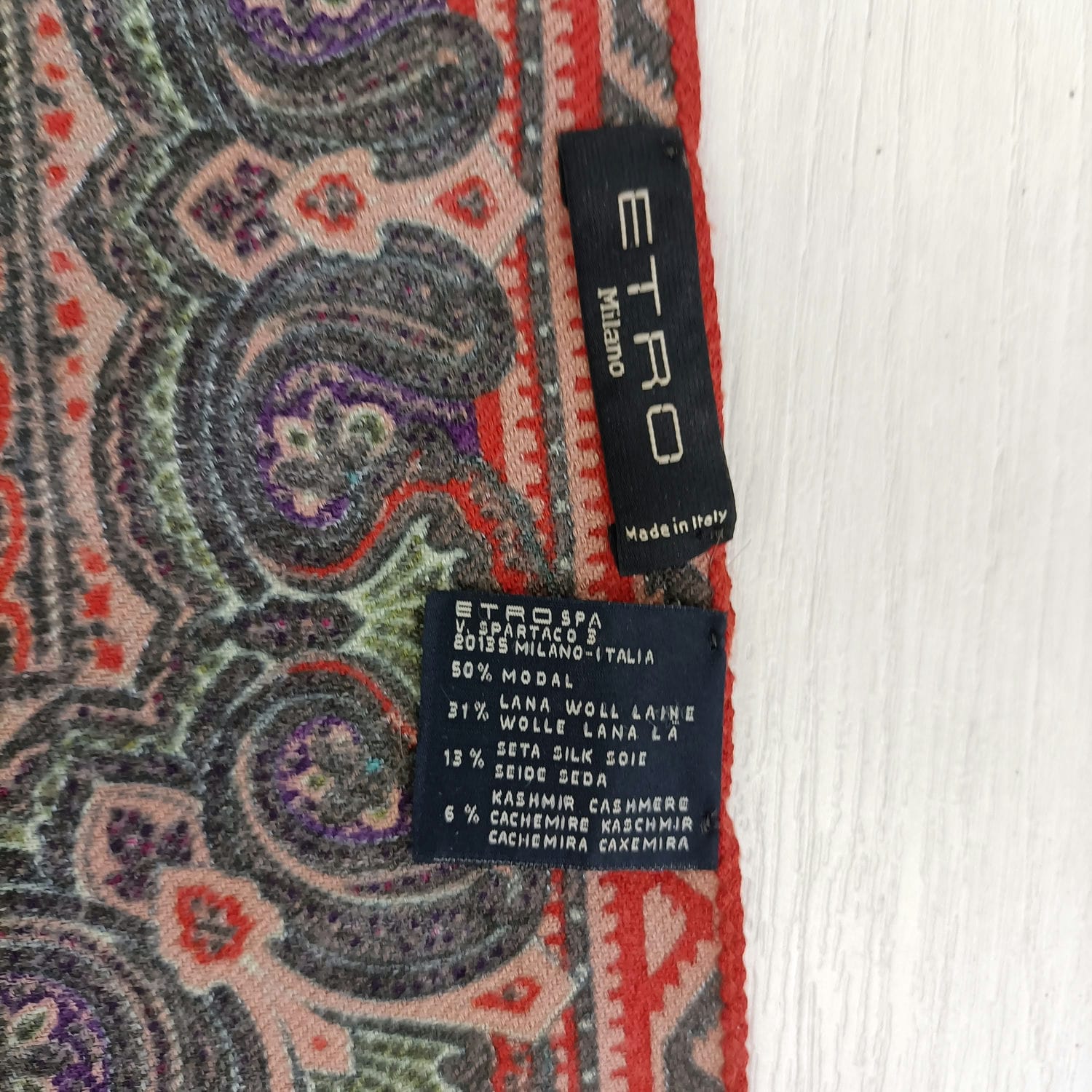 Sciarpa paisley Etro anni 2000