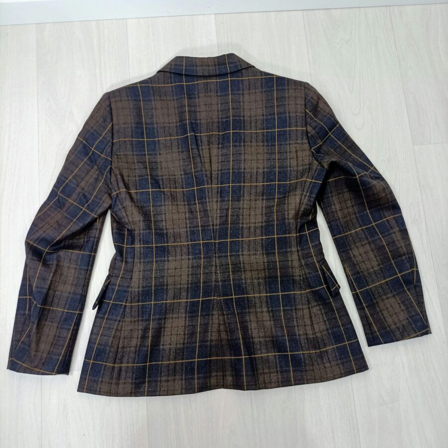 giacca tartan vintage
