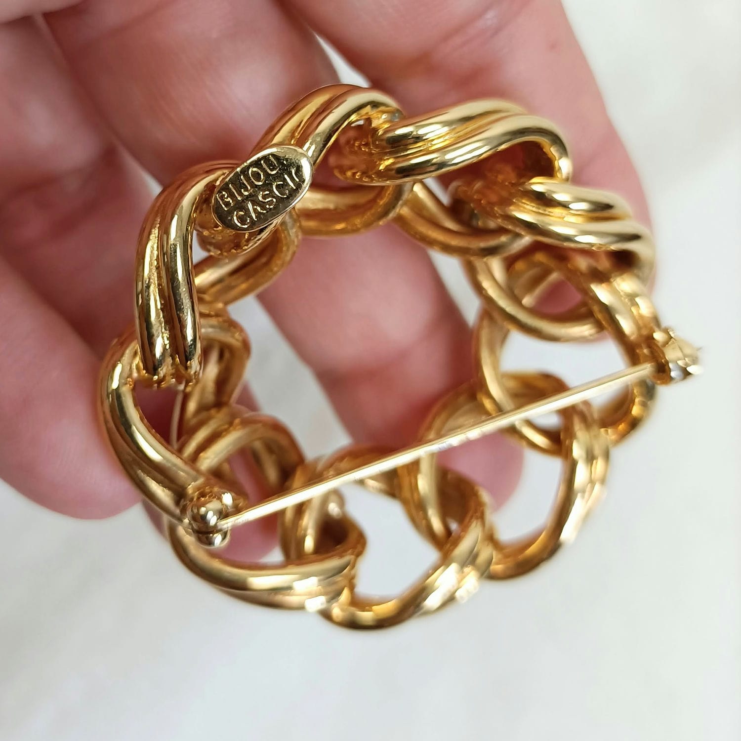 Bijoux Cascio spilla intrecciata