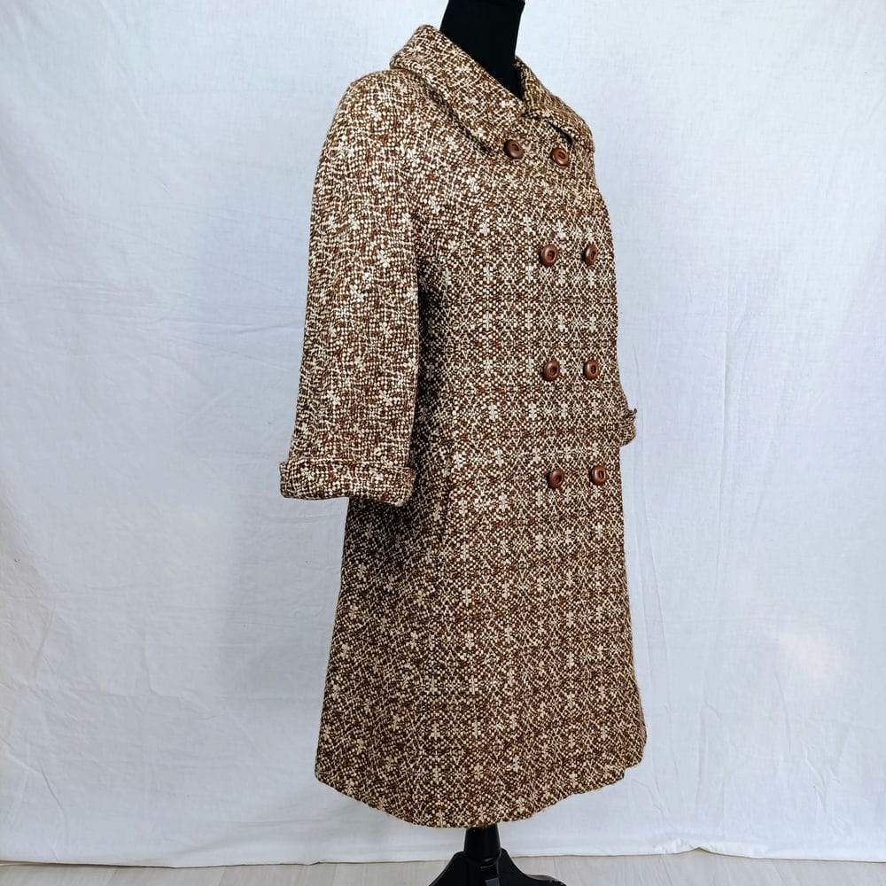 cappotto vintage marrone melange