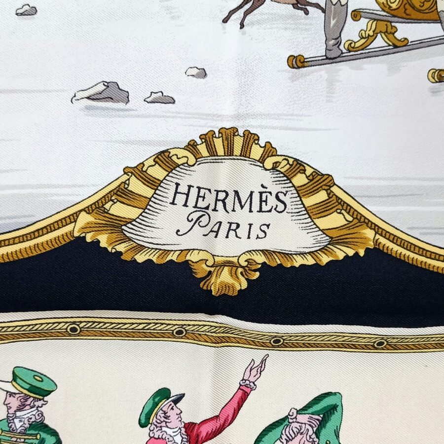 Foulard Hermès classico Les plaisirs du froid