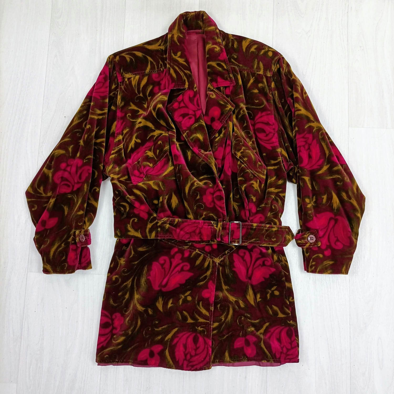 Tailleur velluto bordeaux