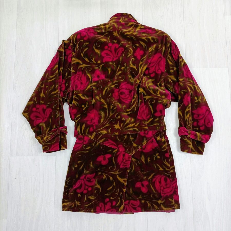 Tailleur in velluto bordeaux