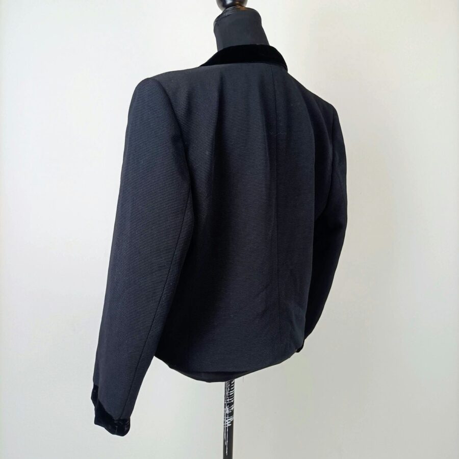 giacca nera donna xl vintage