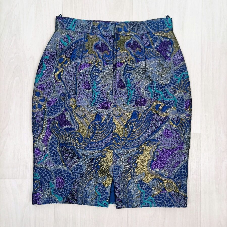 vintage blue skirt